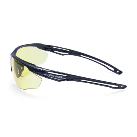 Portwest PS36 okulary ochronne Anthracite bursztynowe