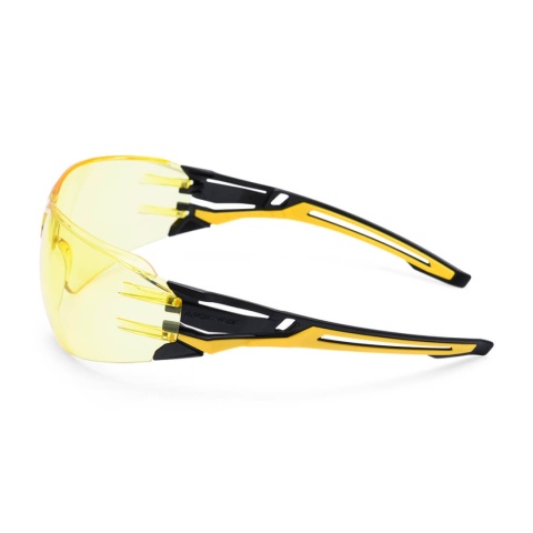 Portwest PR01 okulary ochronne Wraparound Plus antracytowe kolor bursztynowy