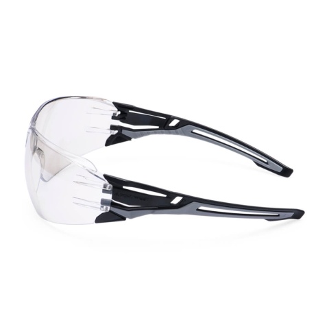 Portwest PR01 okulary ochronne Wraparound Plus antracytowe kolor bursztynowy lustrzany