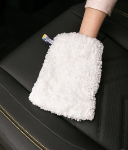 RĘKAWICA BIAŁA NOVA RAYPATH z żółtą metką DO MYCIA TAPICERKI