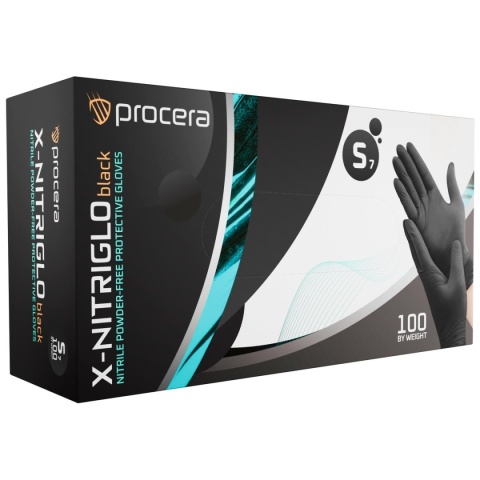 Rękawice robocze x-nitryglo black rękawice robocze nitrylowe czarne Procera