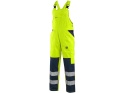 CXS Canis Norwich spodnie robocze ogrodniczki odblaskowe żółte