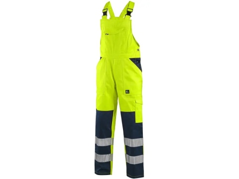 CXS Canis Norwich spodnie robocze ogrodniczki odblaskowe żółte