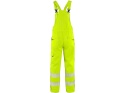 spodnie robocze ogrodniczki odblaskowe Norwich CXS Canis żółte