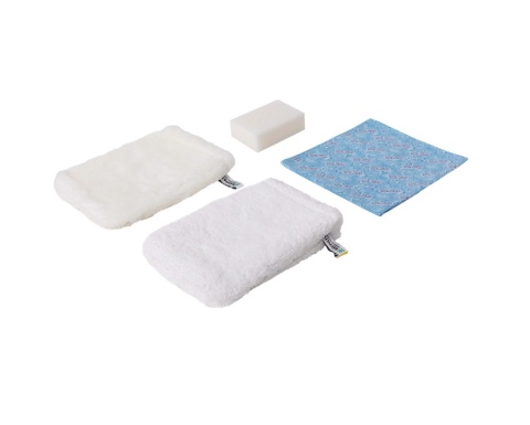 Zestaw Raypath  White Essentials Set - dwie rekawice sunbeam mydełko