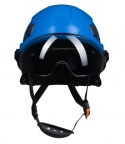 Kask ochronny z googlami ochronnymi Neo polstar niebieski