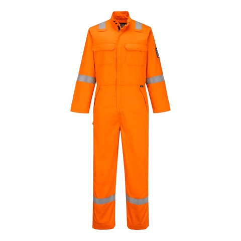 kombinezon roboczy trudnopalny chemoodporny FR513 Portwest pomarańczowy