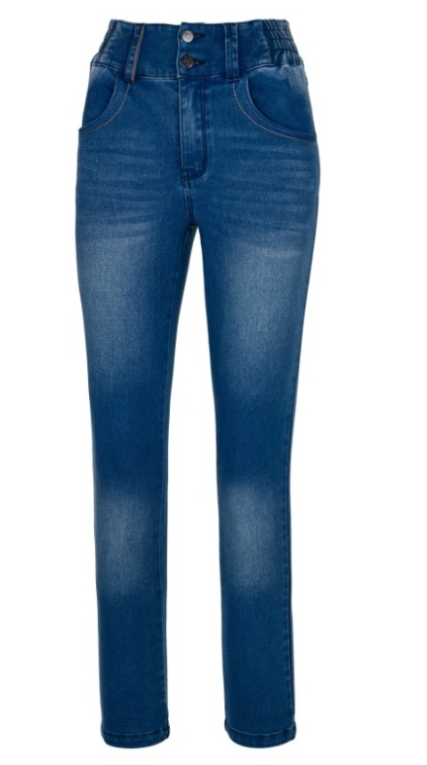 spodnie do pasa damskie outdoorowe JASVENA JEANS H2449 Ardon niebieskie