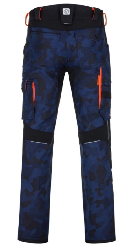 Ardon H6638 CREATRON®CAMO spodnie robocze do pasa niebieskie