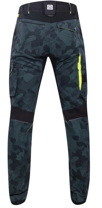 Ardon H6634 CREATRON®CAMO spodnie robocze do pasa zielone