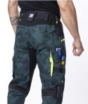 spodnie bhp do pasa męskie H6634 CREATRON®CAMO Ardon zielone