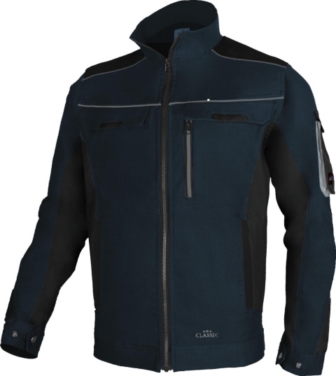 bluza robocza Classic Stretch Slim Art.Mas granatowa