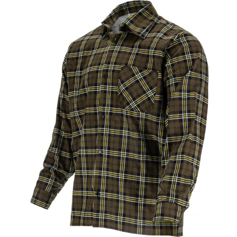 koszula robocza flanelowa w kratę L4181 Lahti Pro zielona