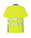 JHK HV01U00 T-shirt roboczy z odblaskowymi taśmami  żółto-granatowy