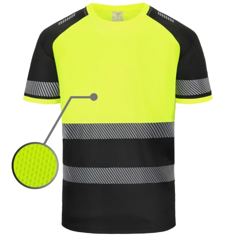 koszulka robocza Visti Yellow Procera - T-shirt roboczy z elementami odblaskowymi