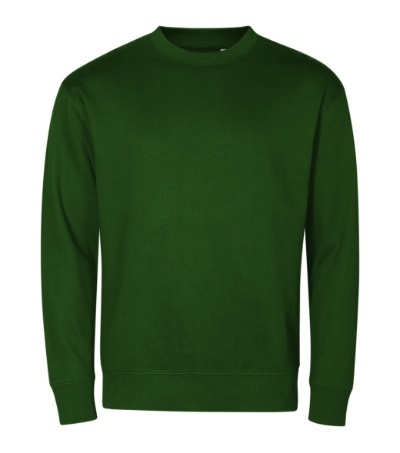 Bluza robocza reklamowa Unisex 422 Crew Malfini zieleń butelkowa