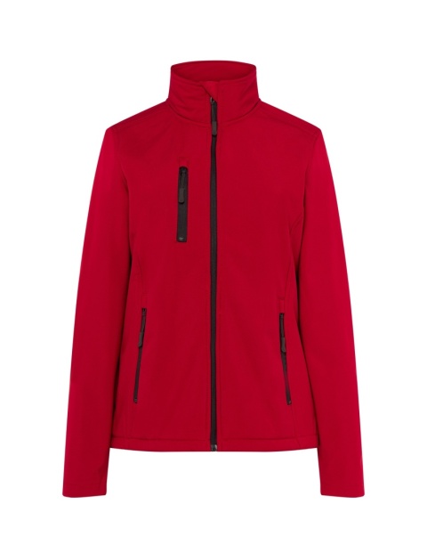 Kurtka robocza softshell bez kaptura jacket lady JHK czerowna