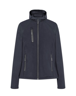 Damska kurtka robocza typu softshell hooded Lady JHK z kapturem granatowa