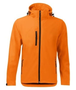 Męska kurtka robocza softshell z kapturem Windstorm JHK pomarańczowa