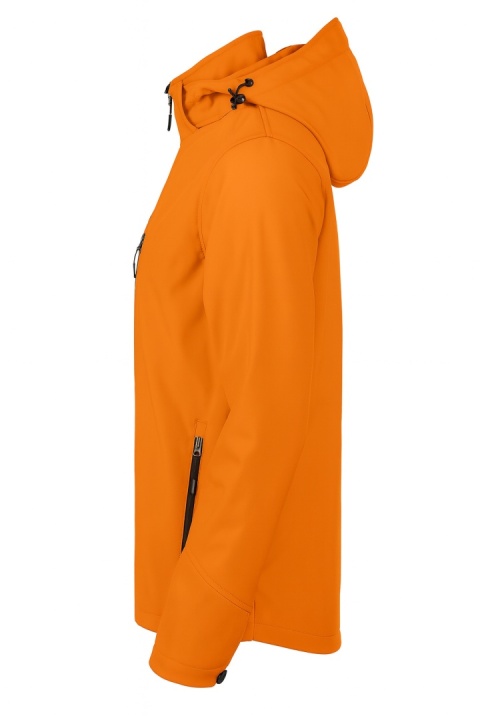 męska kurta robocza typu softshell z Windstorm JHK z kapturem pomarańczowa