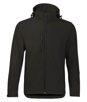 Damska kurtka robocza softshell z kapturem Windstorm JHK czarna
