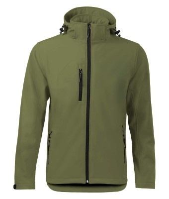 Damska kurtka robocza softshell z kapturem Windstorm JHK khaki