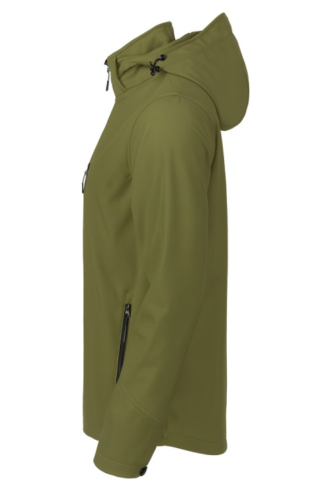 Damska kurtka robocza typu softshell z Windstorm JHK z kapturem khaki