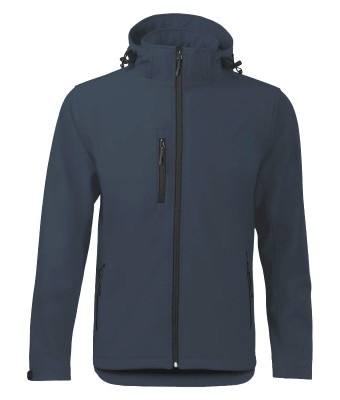 Damska kurtka robocza softshell z kapturem Windstorm JHK granatowa
