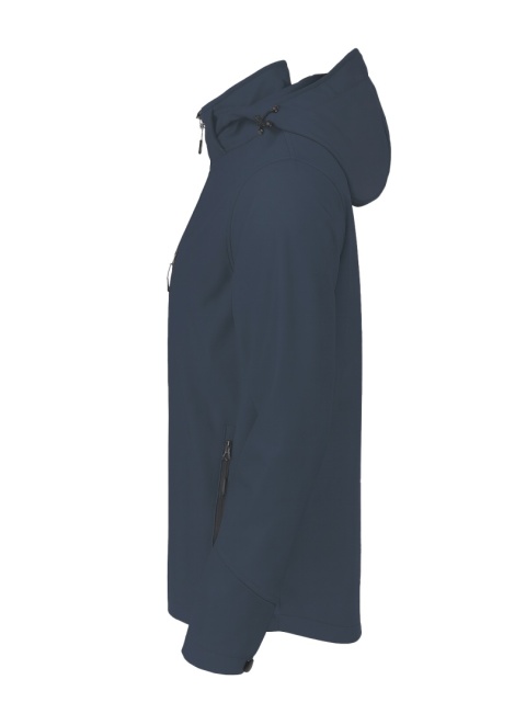 Damska kurtka robocza typu softshell z Windstorm JHK z kapturem granat