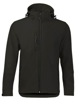 Męska kurtka robocza softshell z kapturem Windstorm JHK czarna