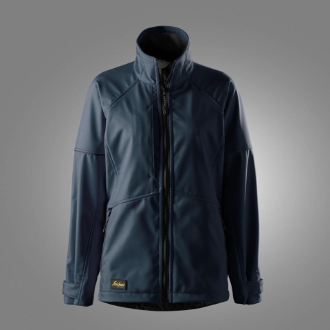 kurtka robocza softshell damska AllroundWork 1257 Snickers Workwear granatowo-czarna