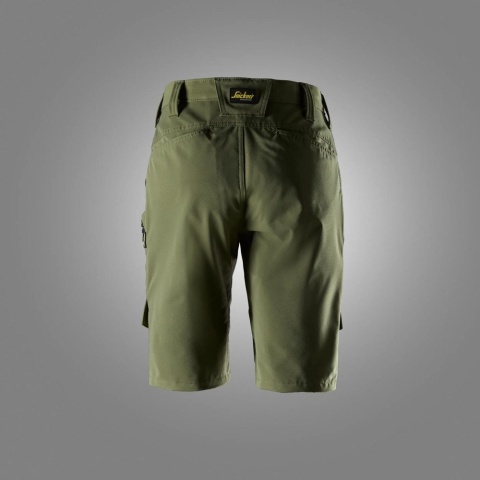 Snickers Workwear 6174 spodnie robocze damskie krótkie stretch ServiceWork khaki