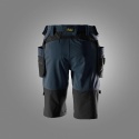 Snickers Workwear 6117 krótkie spodenki damskie stretch z workami kieszeniowymi AllroundWork granatowo-czarne