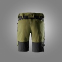 Snickers Workwear 6119 spodnie robocze do pasa krótkie stretch AllroundWork khaki-czarne