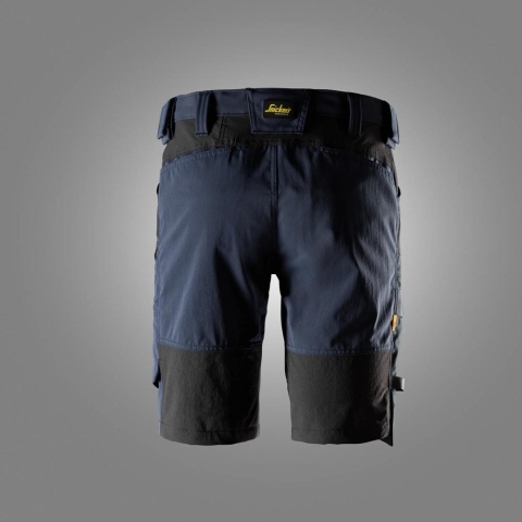 Snickers Workwear 6119 spodnie robocze do pasa krótkie stretch AllroundWork granatowo-czarne
