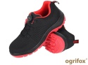 Buty robocze ochronne SB Fly-Rol Ogrifox półbuty robocze ze stalowym podnoskiem ochronnym czarno-czerwone