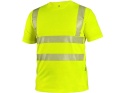 Koszulka robocza z krótkim rękawem Bangor CXS Canis t-shirt roboczy ostrzegawczy żółty