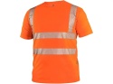 Koszulka robocza z krótkim rękawem Bangor CXS Canis t-shirt roboczy ostrzegawczy pomarańczowy