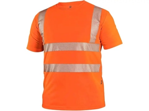 Koszulka robocza z krótkim rękawem Bangor CXS Canis t-shirt roboczy ostrzegawczy pomarańczowy