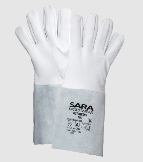 rękawice robocze skórzane dla spawacza RSPAW003 TIG Sara Workwear