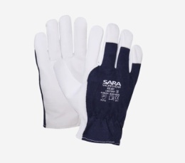 rękawice robocze wzmacniane skórą licową RSL007 LIGHTGRIP Sara Workwear