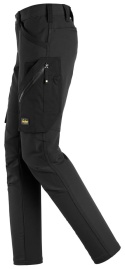 damskie spodnie bhp do pasa full stretch Snickers Workwear FlexiWork 6877 czarne