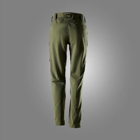 Snickers Workwear 6710 spodnie robocze do pasa damskie stretch ServiceWork khaki