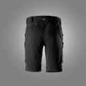 Snickers Workwear 6114 spodnie robocze do pasa krótkie stretch czarne