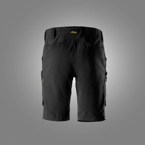 Snickers Workwear 6114 spodnie robocze do pasa krótkie stretch czarne