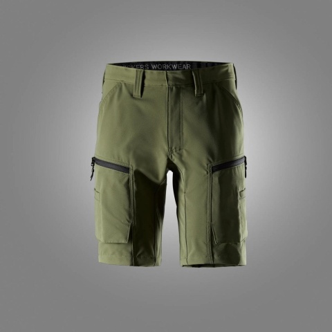 spodnie robocze do pasa krótkie stretch 6114 Snickers Workwear khaki