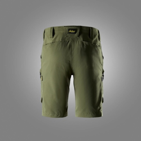 Snickers Workwear 6114 spodnie robocze do pasa krótkie stretch khaki