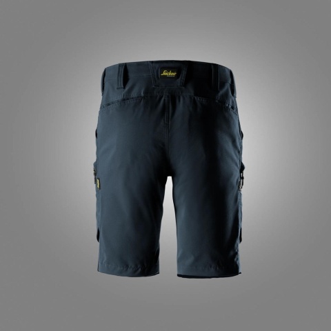 Snickers Workwear 6114 spodnie robocze do pasa krótkie stretch granatowe