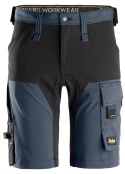 spodnie robocze do pasa krótkie stretch AllroundWork 6173 Snickers Workwear granatowo--czarne