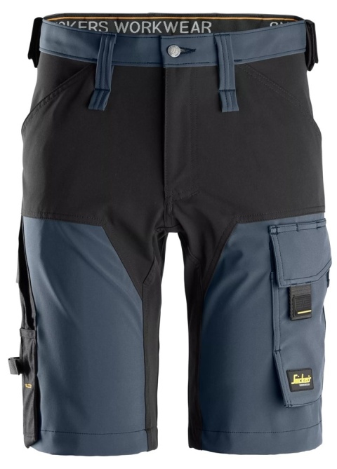 spodnie robocze do pasa krótkie stretch AllroundWork 6173 Snickers Workwear granatowo--czarne
